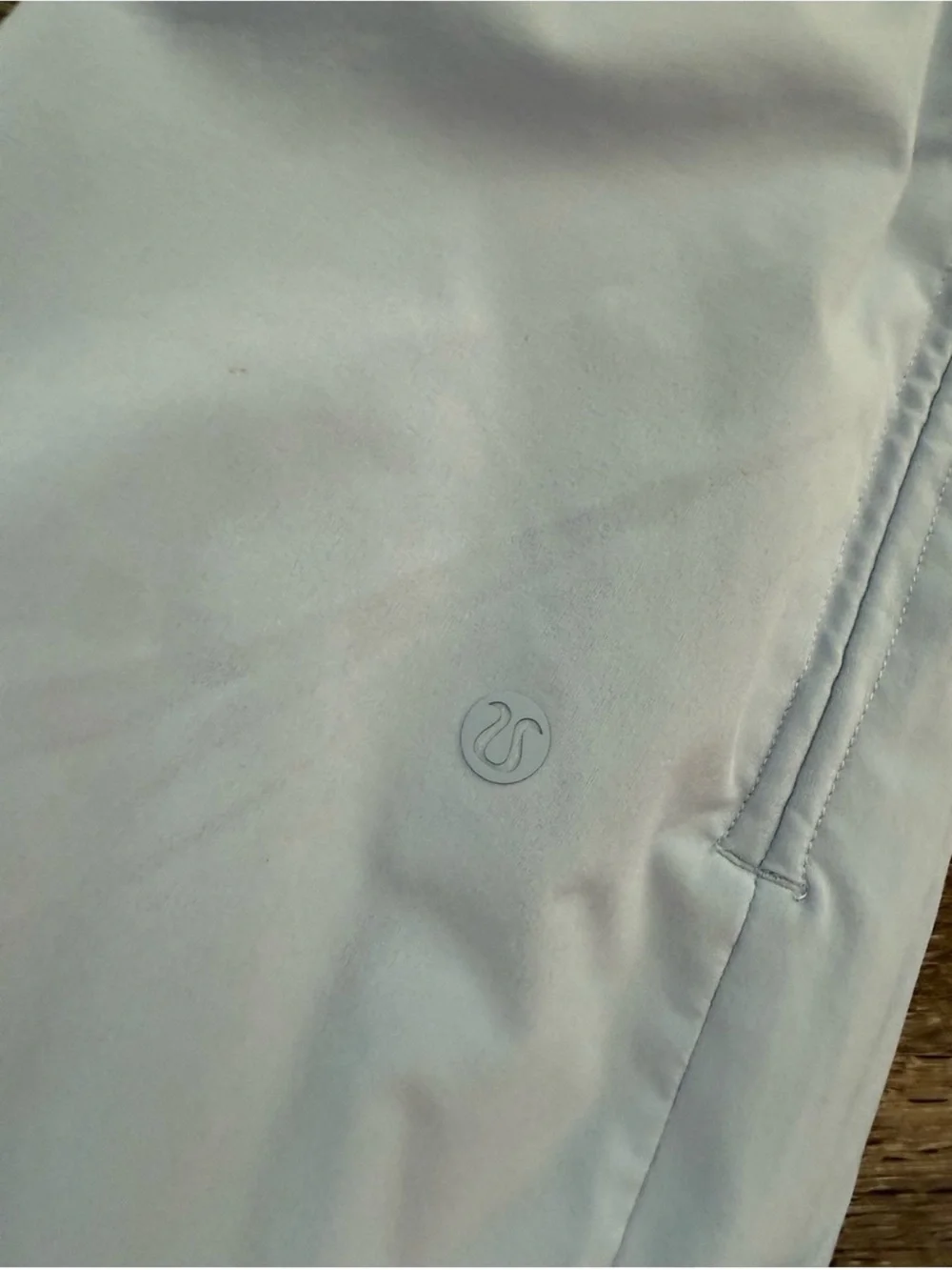 Lululemon Beyond the Studio Crop Blue Linen
